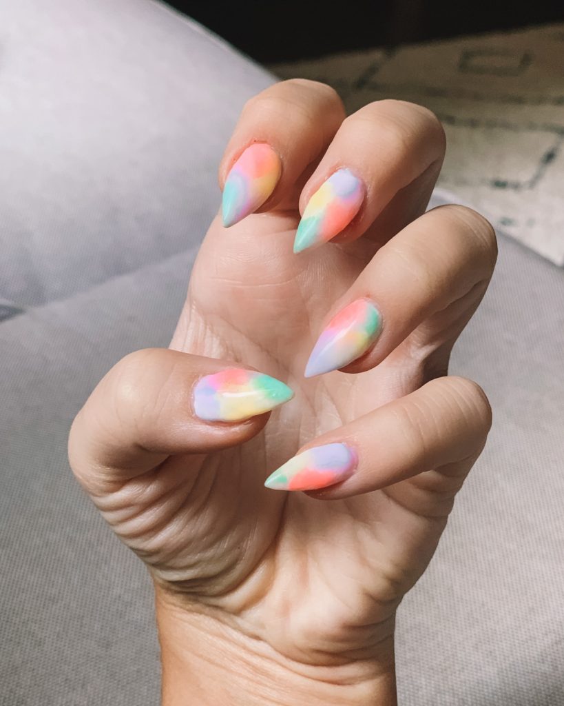 Nail Art Tutorial: Blooming Gel Tie Dye! Perfect for Spring and Summer... |  TikTok